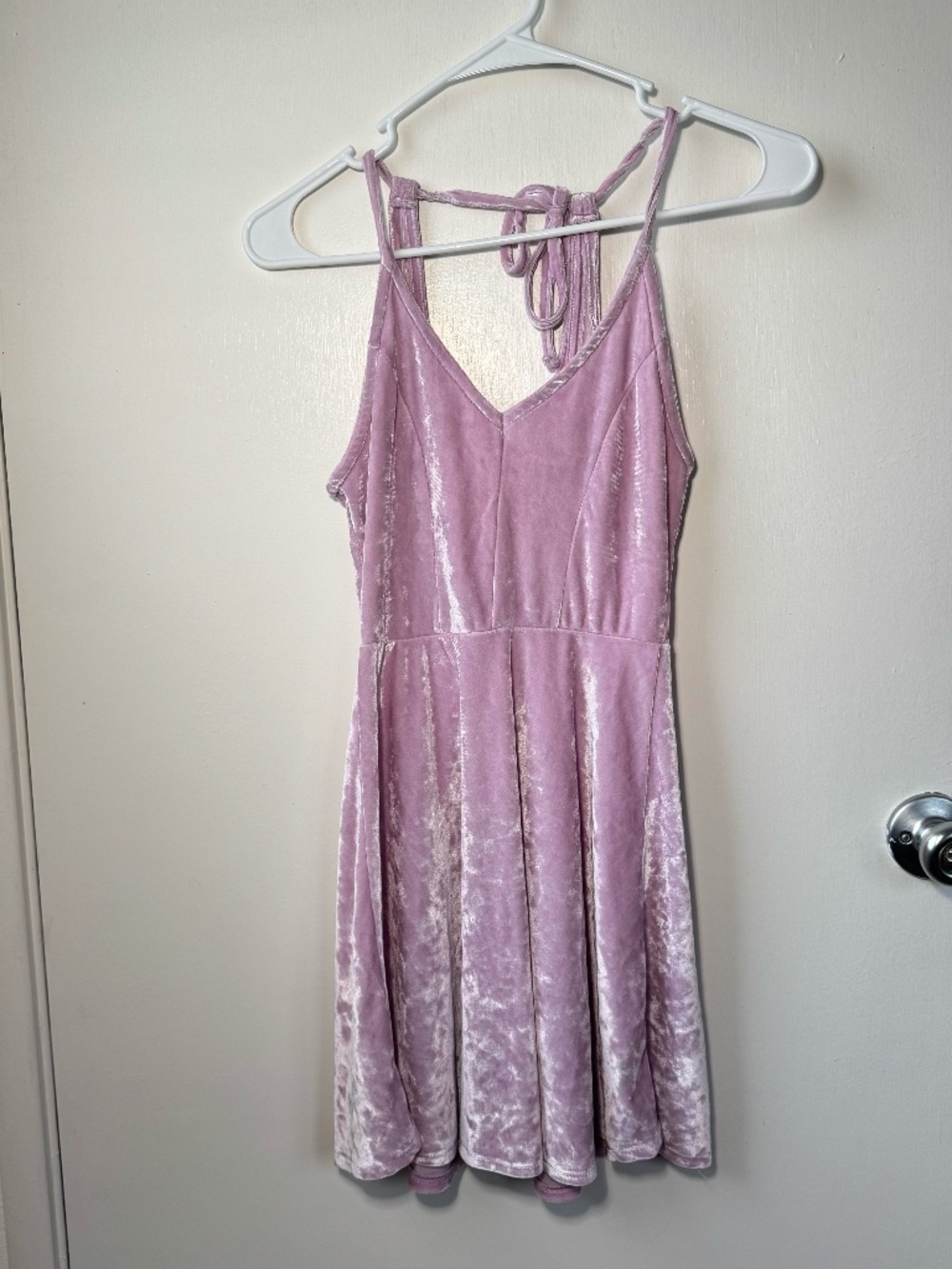 Zumiez XS lavender/pink/purple velvet dress